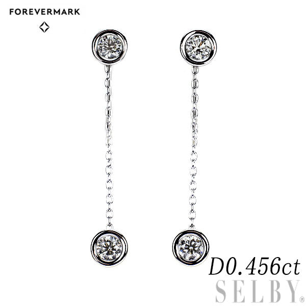 フォーエバーマーク Pt900 ダイヤモンド イヤリング 0.456ct
