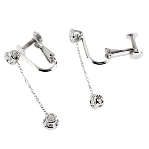 フォーエバーマーク Pt900 ダイヤモンド イヤリング 0.456ct