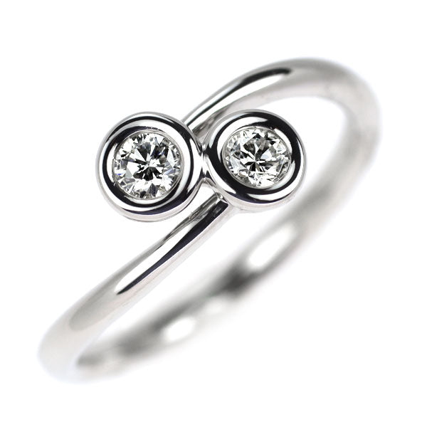 フォーエバーマーク Pt900 ダイヤモンド リング 0.113ct D0.102ct