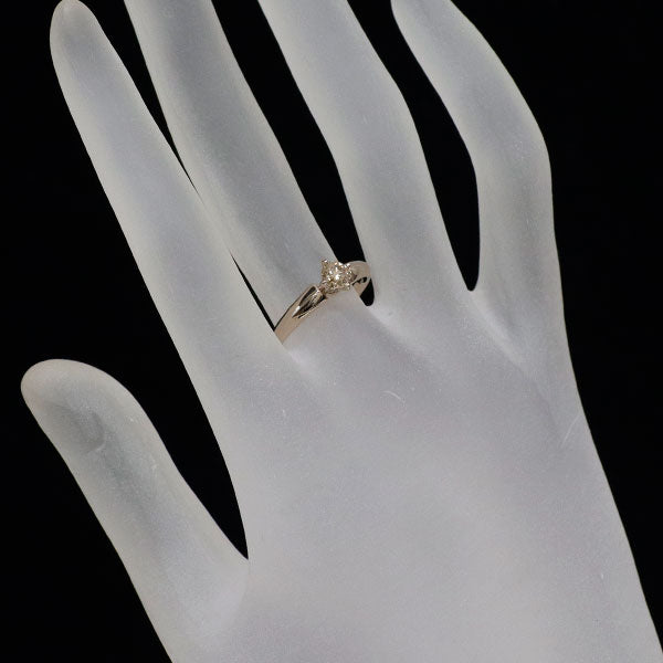 カシケイ K18CG ブラウン ダイヤモンド リング 0.32ct D0.01ct ソリティア