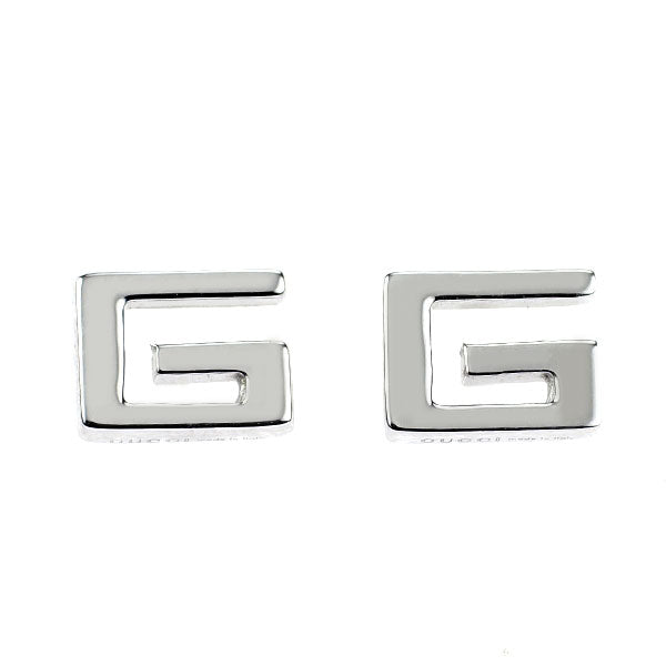グッチ K18WG ピアス Gロゴ