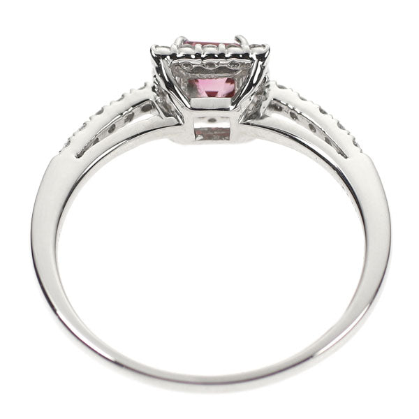 Pt900 ピンクスピネル ダイヤモンド リング 0.455ct D0.17ct