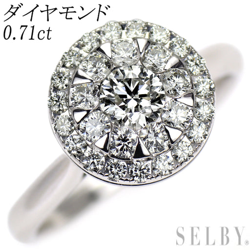 K18WG ダイヤモンド リング 0.71ct — セルビーオンラインストア