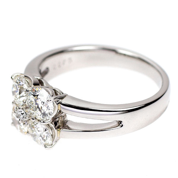 Pt900 ダイヤモンド リング 1.386ct 0.025ct