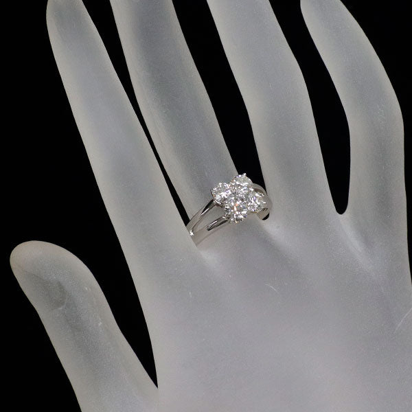 Pt900 ダイヤモンド リング 1.386ct 0.025ct