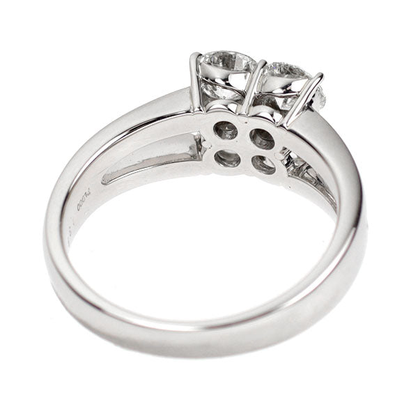 Pt900 ダイヤモンド リング 1.386ct 0.025ct