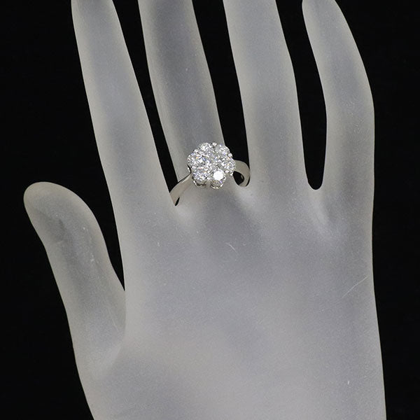 Pt900 ダイヤモンド リング 1.50ct フラワー