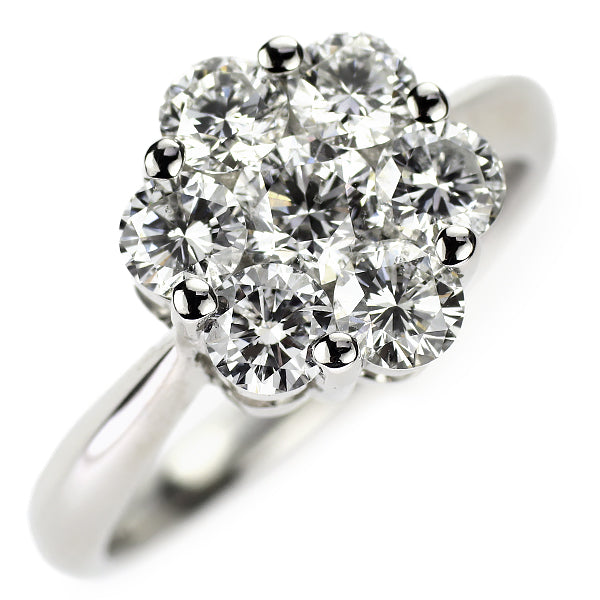 Pt900 ダイヤモンド リング 1.50ct フラワー