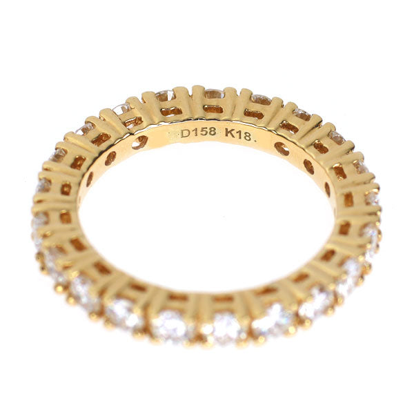 K18YG ダイヤモンド リング 1.58ct フルエタニティ