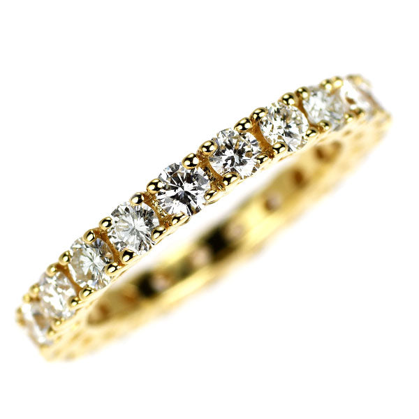 K18YG ダイヤモンド リング 1.58ct フルエタニティ