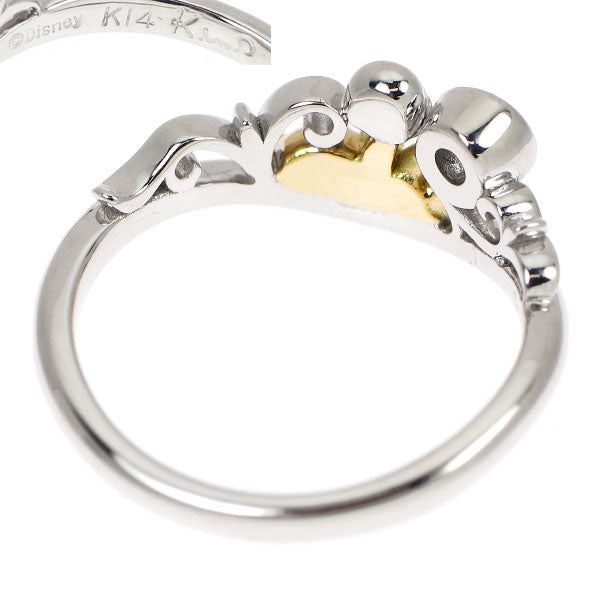 ケイウノ/ディズニー K14WG/YG ダイヤモンド リング 0.10ct くまのプーさん