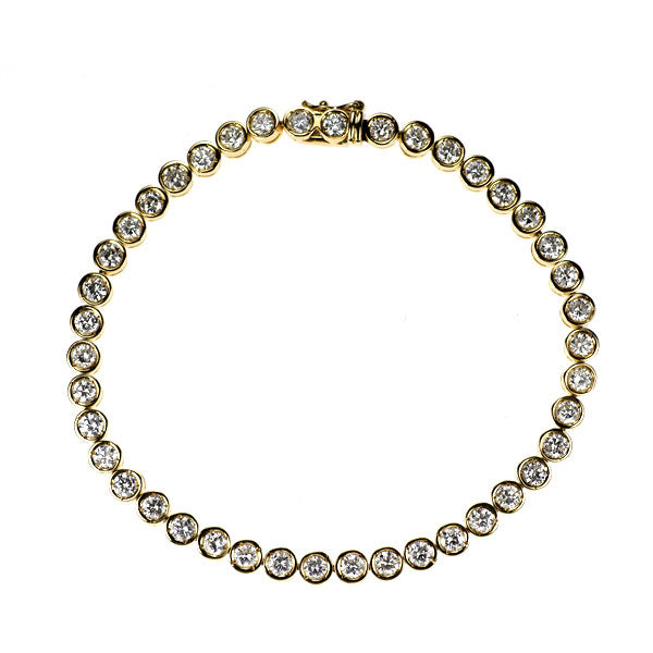 K18YG ダイヤモンド テニス ブレスレット 4.20ct