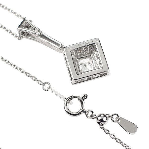 Pt900/ Pt850 ダイヤモンド ペンダントネックレス 0.329ct E VS1 G D0.21ct