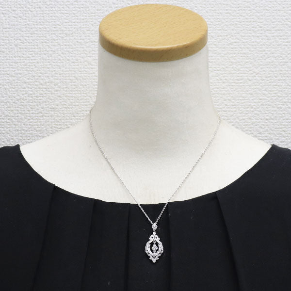 三越 Pt900/ Pt850 ダイヤモンド ペンダントネックレス 0.493ct