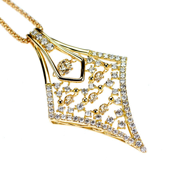 K18YG ダイヤモンド ペンダントネックレス 1.20ct