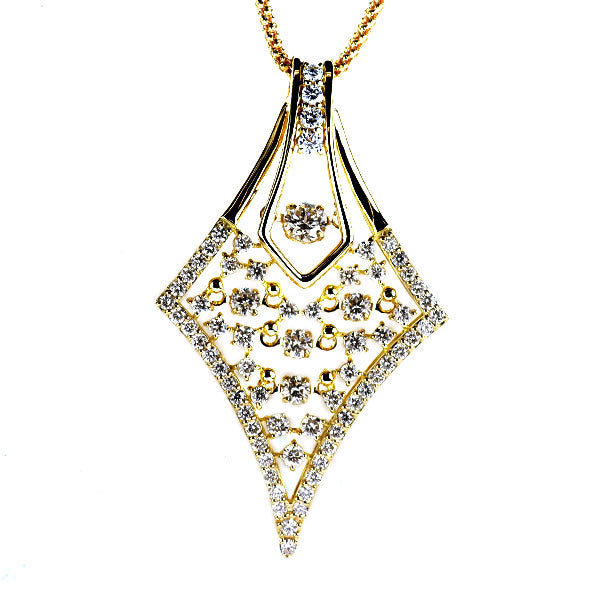 K18YG ダイヤモンド ペンダントネックレス 1.20ct