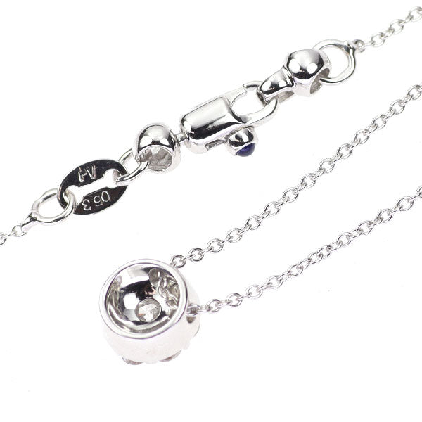 ポンテヴェキオ K18WG ダイヤモンド ペンダントネックレス 0.63ct フラワー