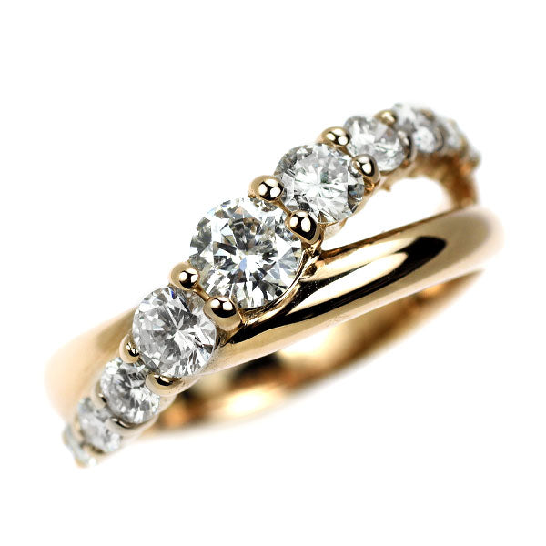 K18PG ダイヤモンド リング 0.70ct