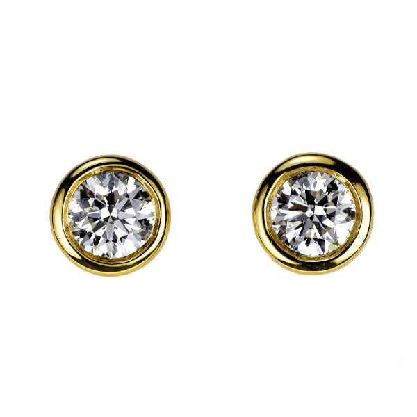 ティファニー K18YG ダイヤモンド ピアス バイザヤード
