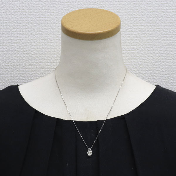 田崎真珠 K18WG ダイヤモンド ペンダントネックレス 0.20ct