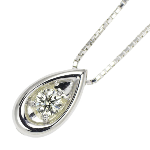 田崎真珠 K18WG ダイヤモンド ペンダントネックレス 0.20ct