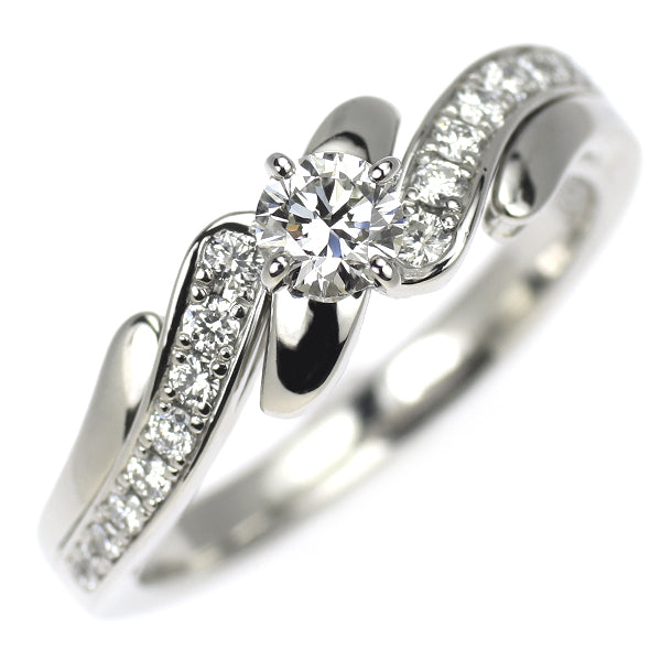 サバース Pt900 ダイヤモンド リング 0.25ct D0.20ct