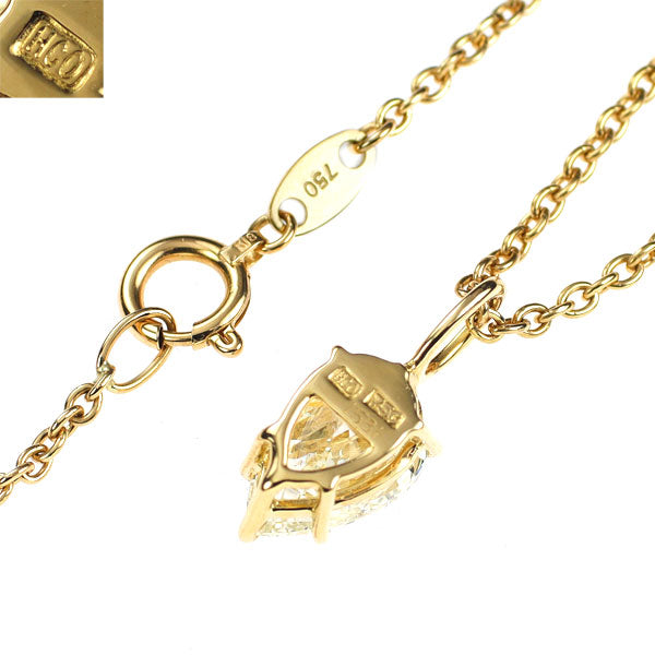 平和堂貿易 K18YG ペアシェイプ ダイヤモンド ペンダントネックレス 1.532ct M VS2