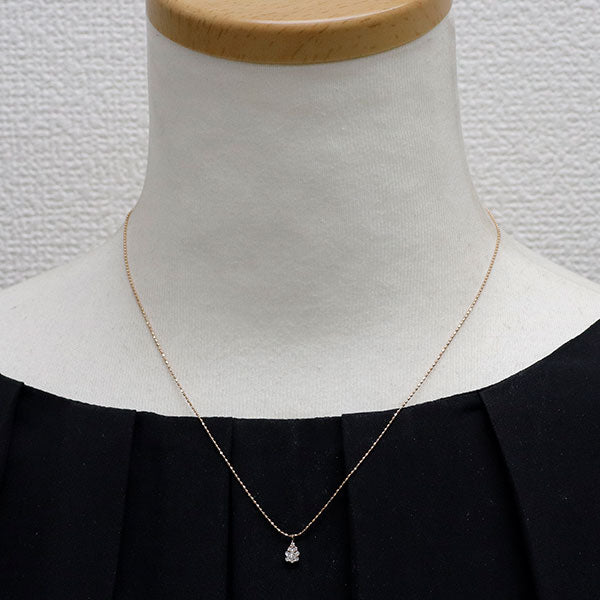 WISP K18PG ダイヤモンド ペンダントネックレス 0.09ct