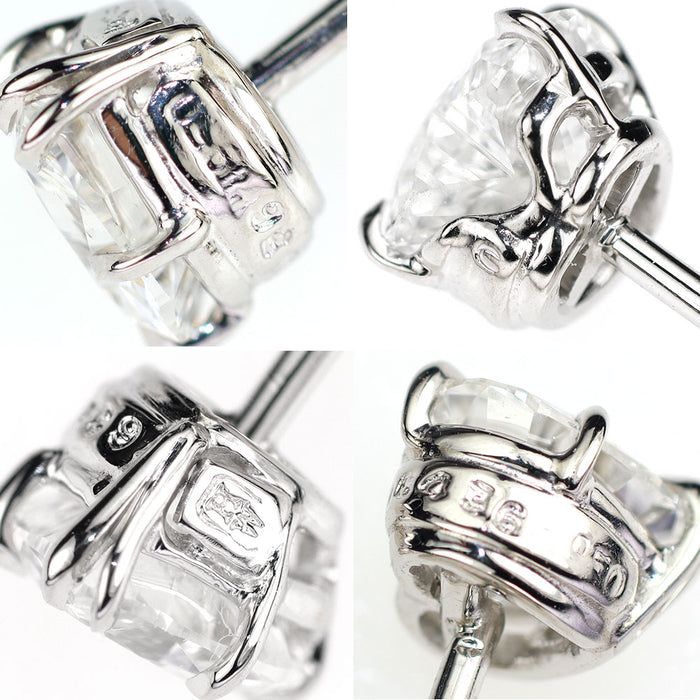 ハリーウィンストン Pt950/ K18WG ハートシェイプ ダイヤモンド ピアス 1.46ct E-F VS1 G/G 《セルビー銀座店》【中古】