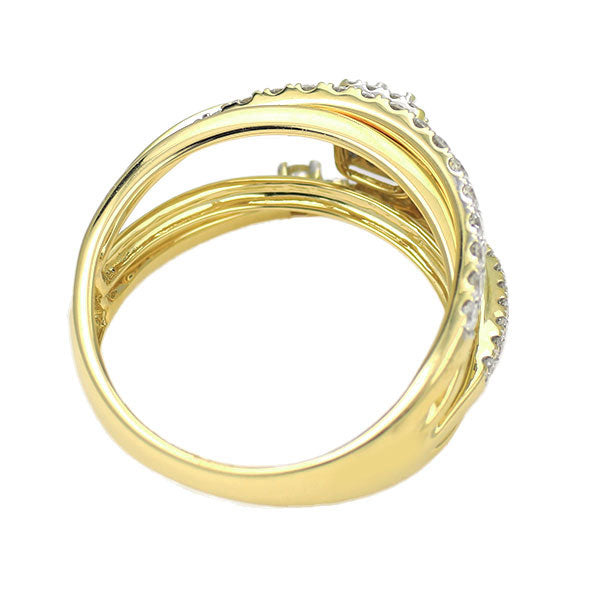 K18YG/WG ダイヤモンド リング 0.55ct