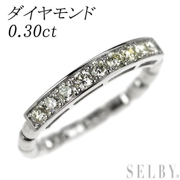 Pt950 ダイヤモンド リング 0.30ct 伸縮式 フリーサイズ