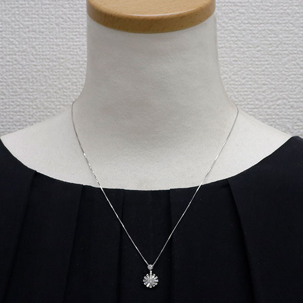 K18WG ダイヤモンド ペンダントネックレス 0.65ct