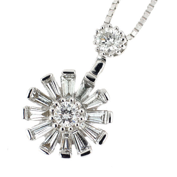 K18WG ダイヤモンド ペンダントネックレス 0.65ct