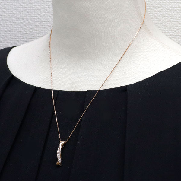 K18PG ダイヤモンド ペンダントネックレス 0.30ct