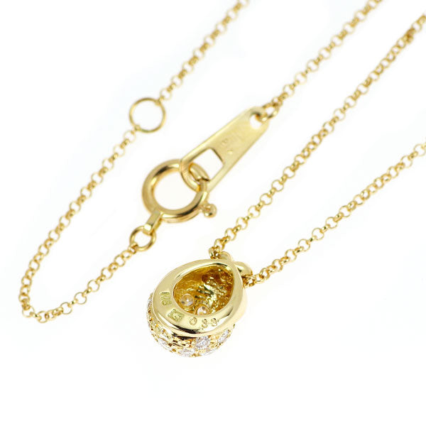 セイコー K18YG ダイヤモンド ペンダントネックレス 0.33ct パヴェ