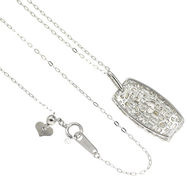 K18WG ダイヤモンド ペンダントネックレス 0.80ct