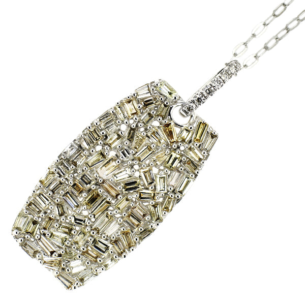 K18WG ダイヤモンド ペンダントネックレス 0.80ct