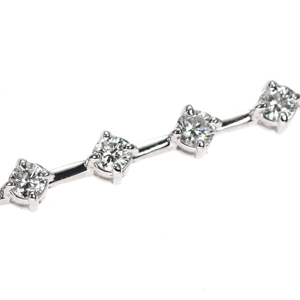 K18WG ダイヤモンド ステーション ブレスレット 2.00ct