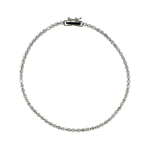 K18WG ダイヤモンド ブレスレット 2.00ct テニス