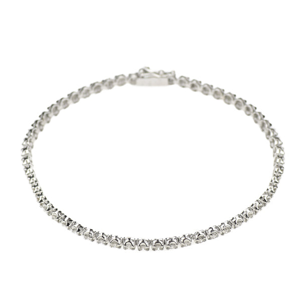 スタージュエリー K18WG ダイヤモンド テニス ブレスレット 2.00ct