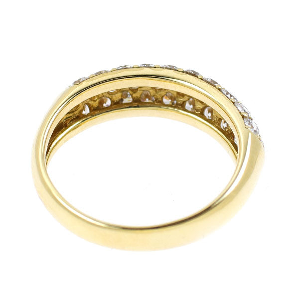 K18YG H＆C ダイヤモンド リング 1.00ct パヴェ