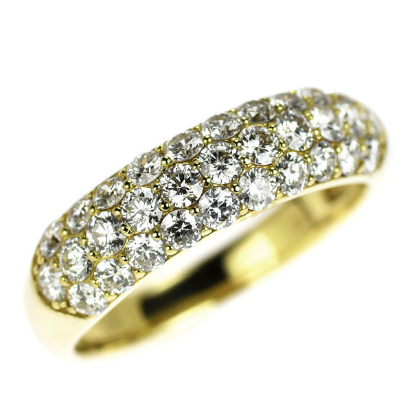 K18YG H＆C ダイヤモンド リング 1.00ct パヴェ