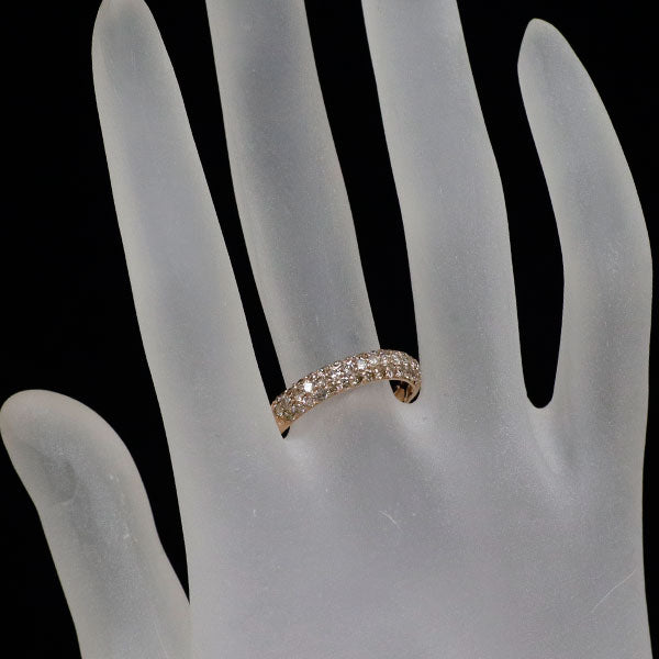 GSTV K18PG ダイヤモンド リング 0.75ct パヴェ