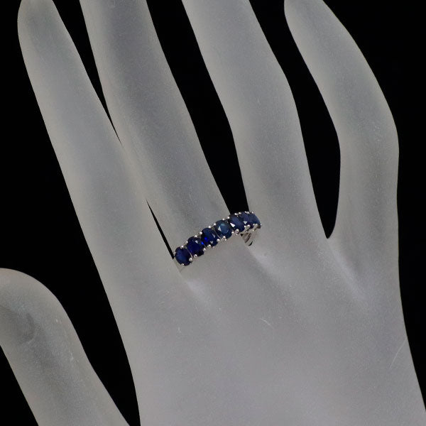 GSTV K18WG サファイア リング 1.40ct 一文字 — セルビーオンラインストア