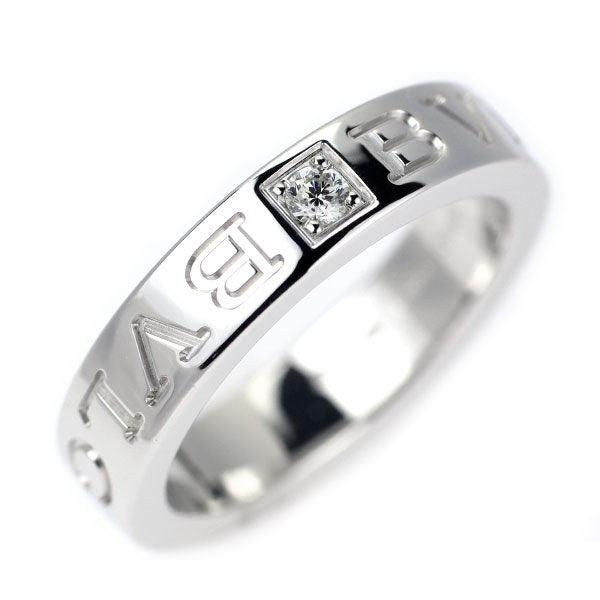 ブルガリ K18WG ダイヤモンド リング ブルガリブルガリ ダブルロゴ  