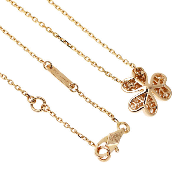 ヴァンクリーフ＆アーペル K18PG ダイヤモンド ペンダントネックレス フリヴォル ミニ 《セルビー銀座店》【中古】