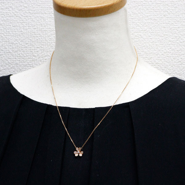 ヴァンクリーフ＆アーペル K18PG ダイヤモンド ペンダントネックレス フリヴォル ミニ 《セルビー銀座店》【中古】