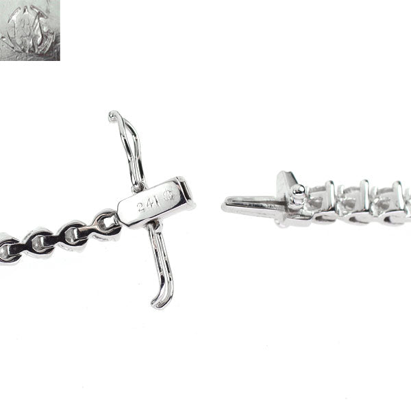 モニッケンダム K18WG ダイヤモンド ブレスレット 2.41ct テニス 《セルビー銀座店》【中古】