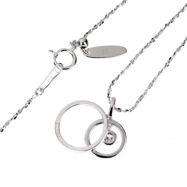 モニッケンダム K18WG ダイヤモンド ペンダントネックレス 0.23ct