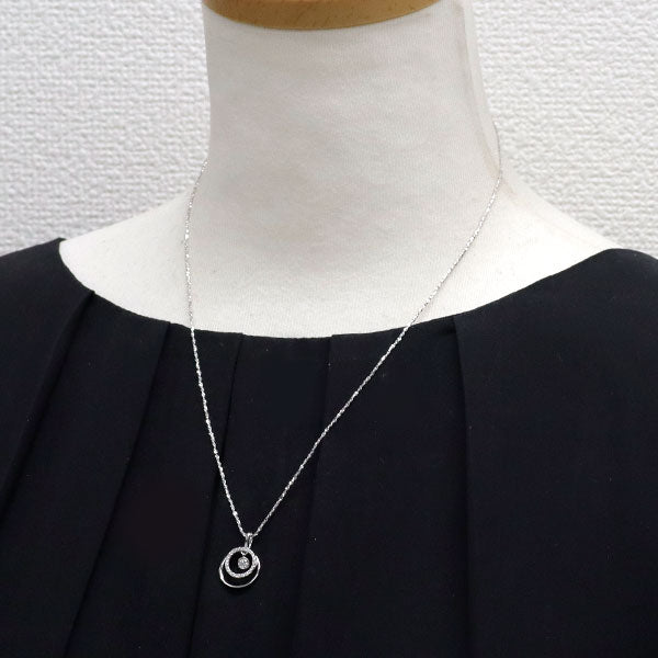 モニッケンダム K18WG ダイヤモンド ペンダントネックレス 0.23ct
